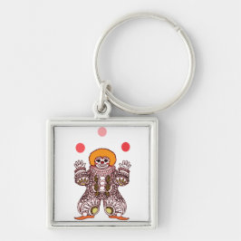 Llavero El hacer juegos malabares del payaso