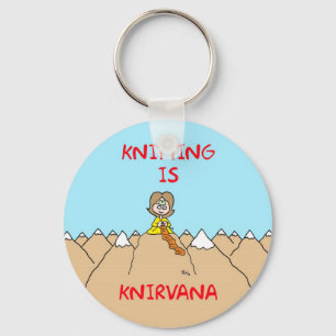 Llavero el hacer punto es gurú del knirvana