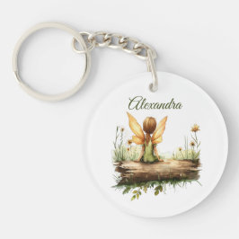 Llavero El hato solitario sentado en un tronco