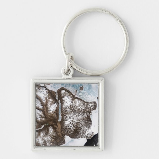 Llavero El hielo marino bordea la costa este de Groenlandi (Frente)