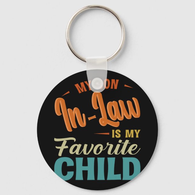 Llavero El Hijo En La Ley Es Mi Hijo Favorito, Madre Diver (Anverso)