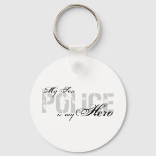 Llavero El hijo es mi héroe - POLICÍA