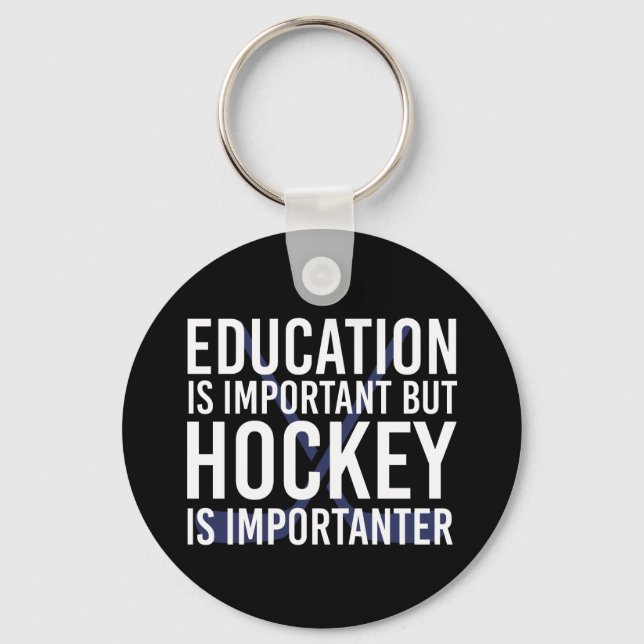 Llavero El hockey es importante regalos divertidos de hock (Anverso)