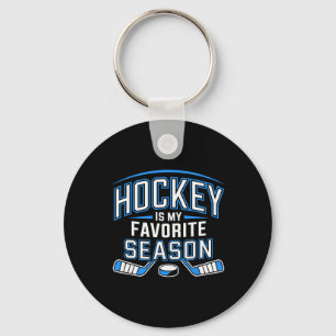 Llavero El hockey es mi estación favorita Divertido juego