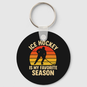 Llavero El hockey sobre hielo es mi temporada favorita Ret
