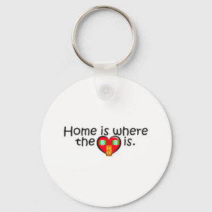 Llavero El hogar es donde está el corazón