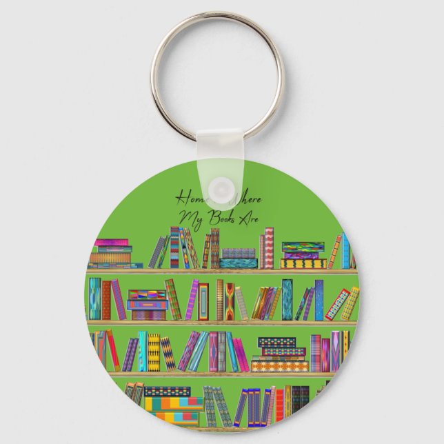 Llavero El hogar es donde están mis libros (Anverso)