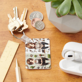 Llavero El hombre, la mujer nunca. 1 clave