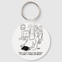 Llavero El hombre no verá el presupuesto en la televisión.