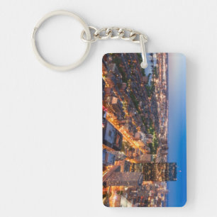 Llavero El horizonte de Boston al atardecer