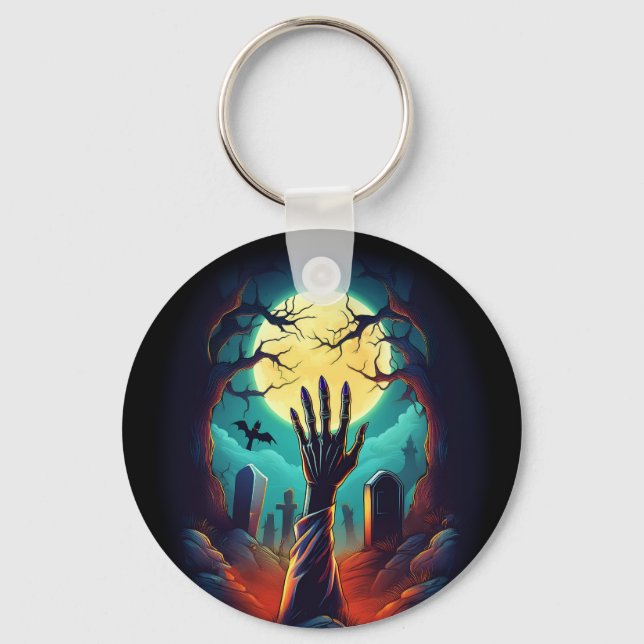 Llavero El horror de la tumba zombie (Anverso)