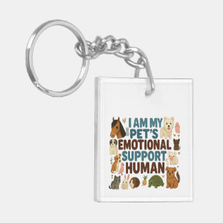 Llavero El humano de apoyo emocional de mi mascota