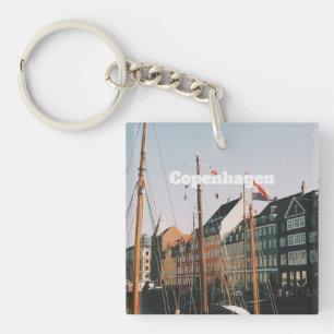Llavero El icónico Nyhavn, Copenhague, Dinamarca