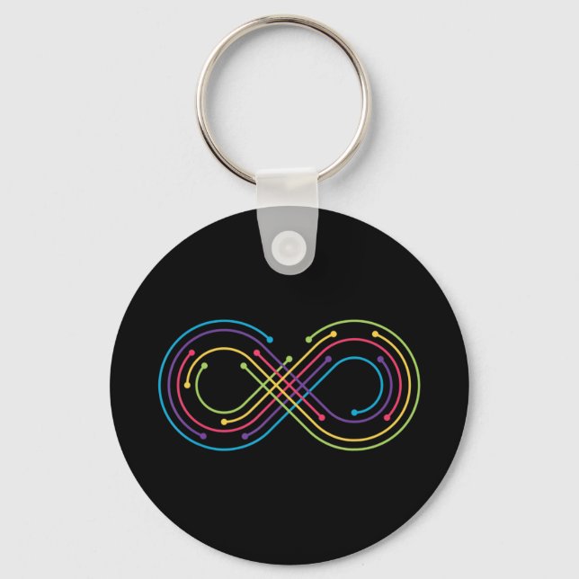 Llavero El infinito arcoiris puede simbolizar cualquier co (Anverso)