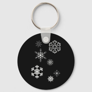 Llavero El Invierno De Los Snowflakes Está Aquí Y La Nieve