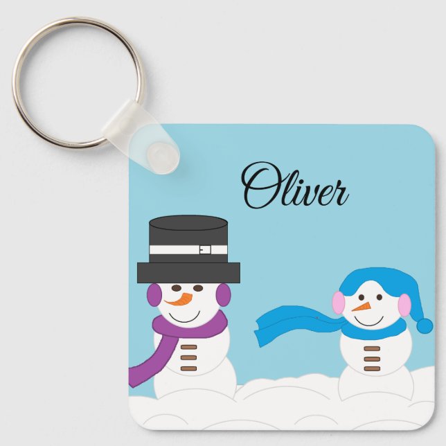 Llavero El invierno es nevado (Anverso)