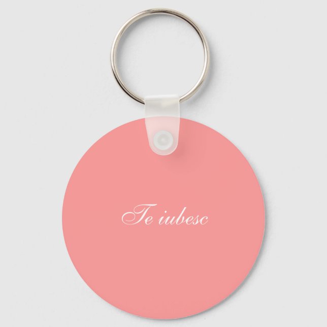 Llavero El iubesc keychain ( te amo en rumano) (Anverso)