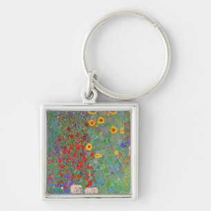 Llavero El jardín de la granja Gustav Klimt con girasoles