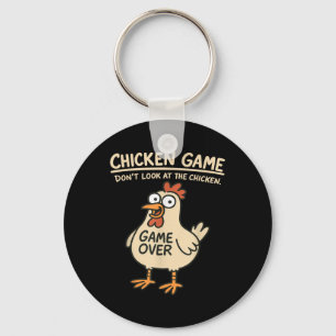 Llavero El juego del pollo no mira al pollo Gracioso