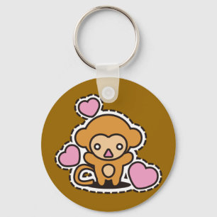 Llavero El juguete relleno del mono