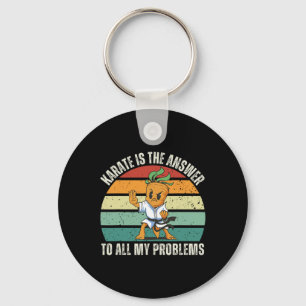 Llavero El Karate De La Cara De Vintage Es La Respuesta A 