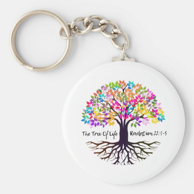 Llavero El Keychain Del Árbol De La Vida (Frente)