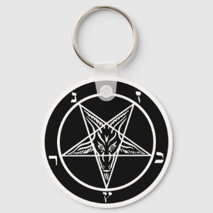 Llavero ¡El keychain Metalizado negro SATAN!