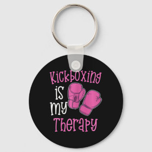 Llavero El kickboxing de mujeres es mi terapia divertido r