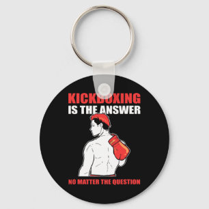 Llavero El kickboxing es la respuesta ningún problema la p