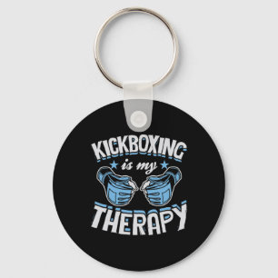 Llavero El kickboxing es mi terapia divertido boxeo karate