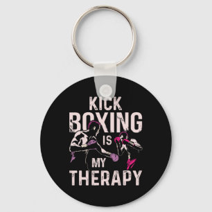 Llavero El kickboxing es mi terapia divertido kick boxing 