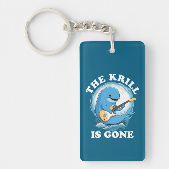 Llavero El Krill se Fue - Ballena Divertida Tocando la Gui (Frente)