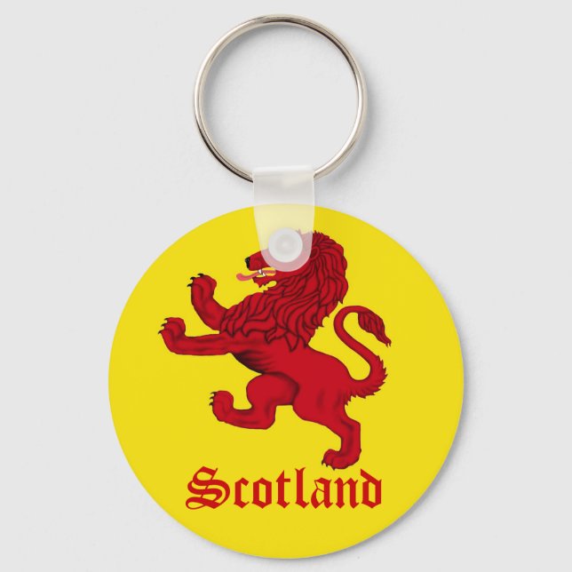 Llavero el león rampante de Escocia (Anverso)