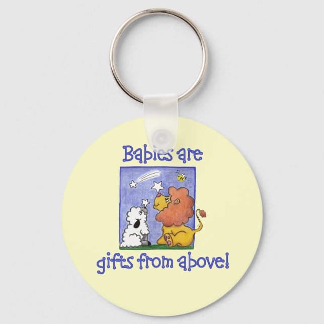 Llavero El león y el cordero atrapan estrellas en caída (Anverso)