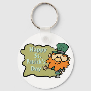 Llavero El Leprechaun de St Patrick feliz