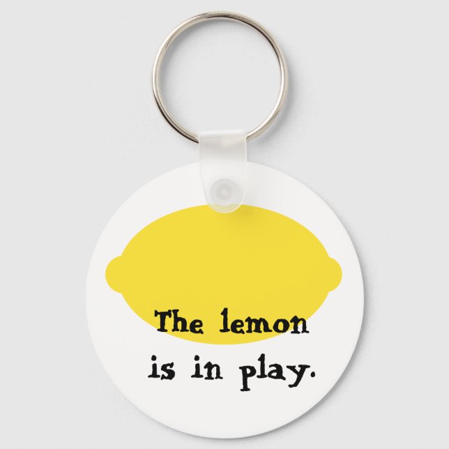 Llavero El limón está en Play Keychain (Anverso)