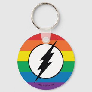 Llavero El logo de Flash Rainbow