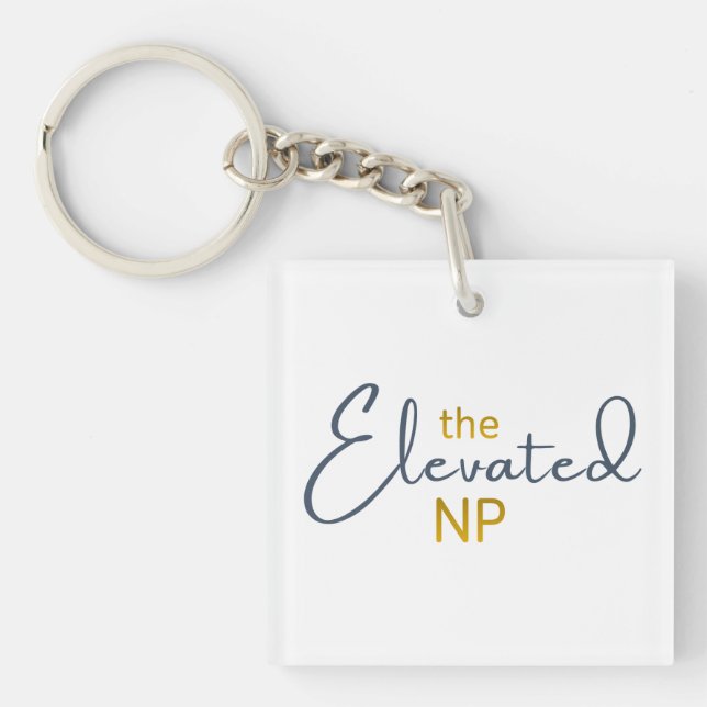 Llavero El logotipo elevado de NP (Frente)