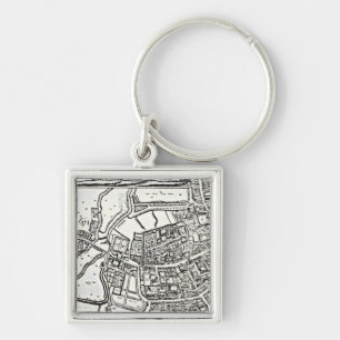 Llavero El mapa de Loggan de Oxford, hoja del este