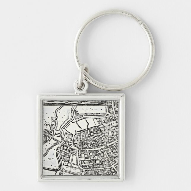 Llavero El mapa de Loggan de Oxford, hoja del este (Frente)