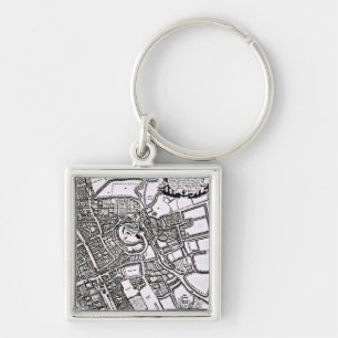 Llavero El mapa de Loggan de Oxford, hoja occidental