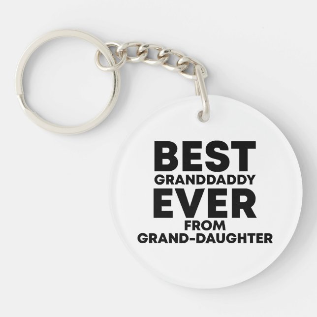 Llavero El mejor abuelo de la nieta (Frente)