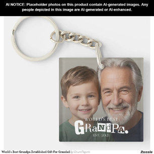 Llavero El Mejor Abuelo del Mundo Establecido Regalo Para 