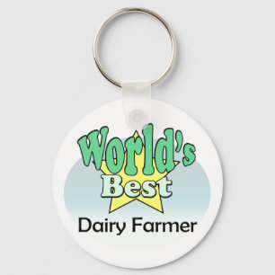 Llavero El mejor agricultor de lácteos del mundo