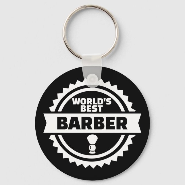 Llavero El mejor barbero del mundo (Anverso)