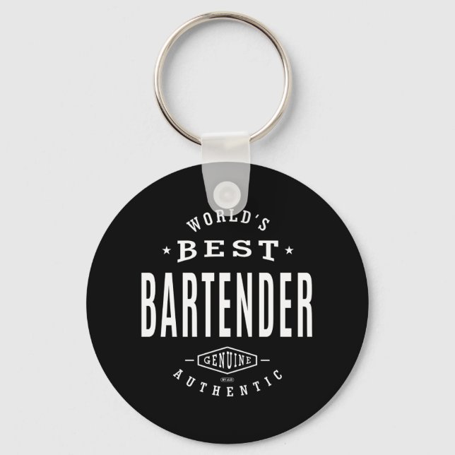 Llavero El mejor barman del mundo (Anverso)