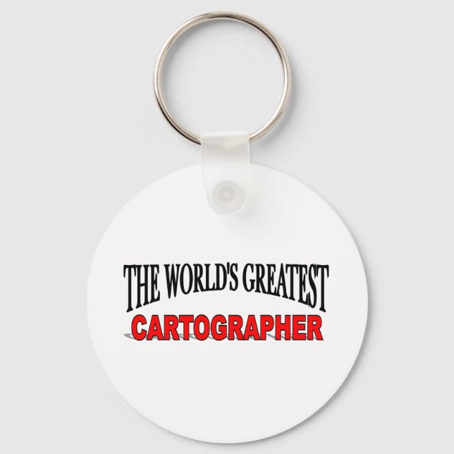 Llavero El mejor cartógrafo del mundo (Anverso)