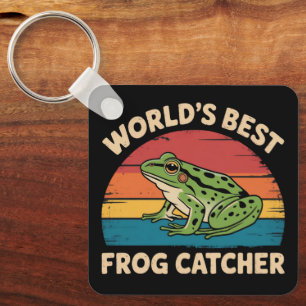 Llavero El Mejor Cazador de Ranas del Mundo Meme Divertido