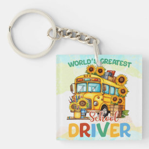 Llavero El mejor conductor de autobús escolar del mundo
