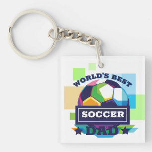 Llavero El mejor día del padre de los futbolistas del mund